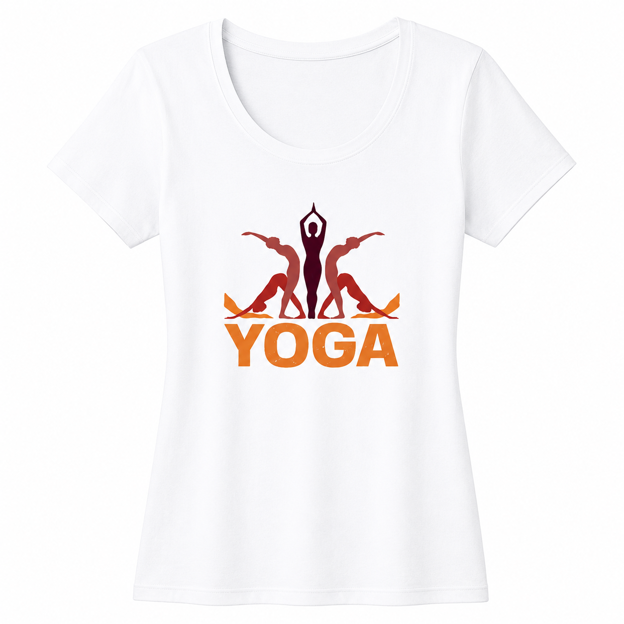 NAYAAH Premium Women's Classic 100% Cotton 180 GSM Regular Fit T-Shirt – Soft Breathable Everyday Essential Wear - Yoga | White