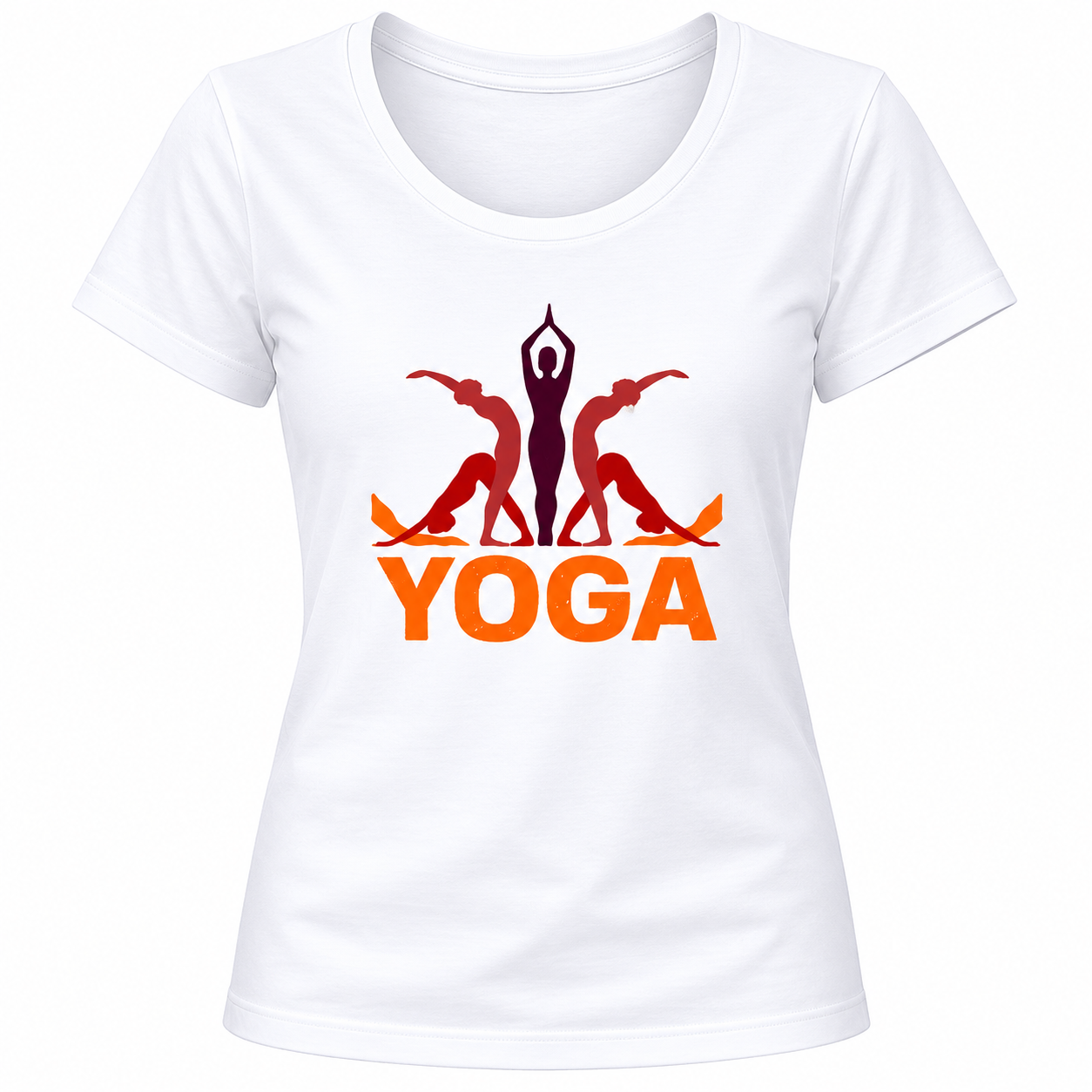 NAYAAH Premium Women's Classic 100% Cotton 180 GSM Regular Fit T-Shirt – Soft Breathable Everyday Essential Wear - Yoga | White