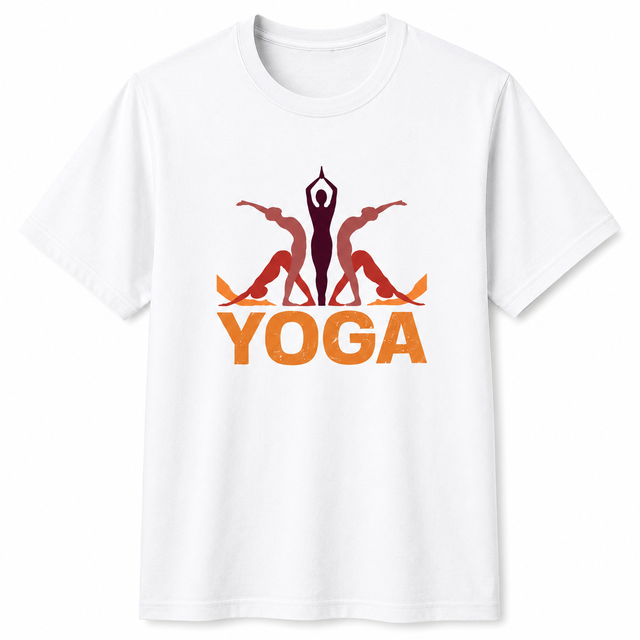 NAYAAH Premium Poly-Cotton 180 GSM Men/Unisex T-Shirt – Soft Minimal Everyday Essential Wear - Yoga | White