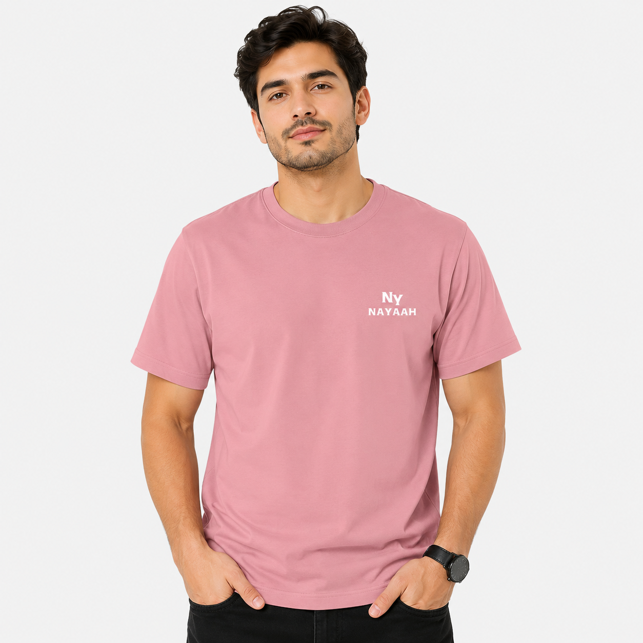 NAYAAH Premium Flamingo 100% Cotton 180 GSM Unisex Regular Fit T-Shirt – Soft, Breathable and Lightweight Everyday Wear