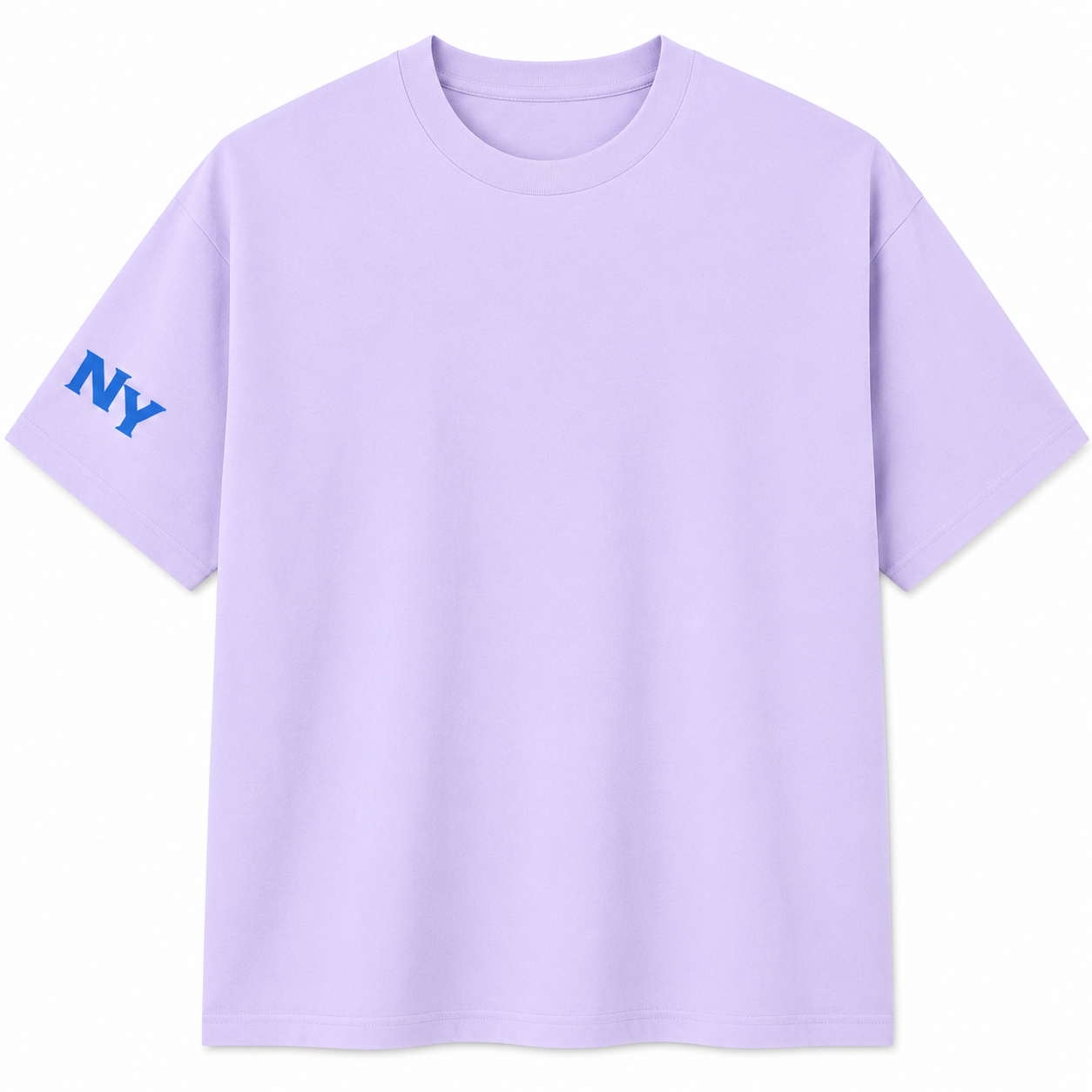 NAYAAH Premium (Lavender) 100% Cotton 240 GSM Unisex Oversized T-Shirt – Heavyweight Breathable Everyday Wear