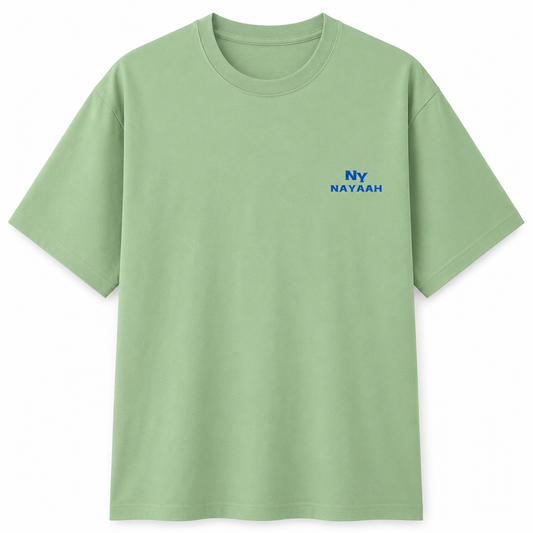 NAYAAH Premium (Jade) 100% Cotton 180 GSM Unisex Regular Fit T-Shirt – Soft, Breathable and Lightweight Everyday Wear