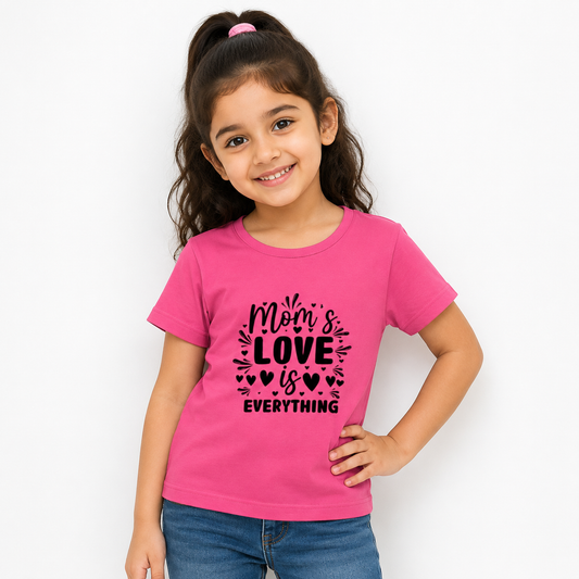 Girl's Crew Neck T-Shirt - Mother Love