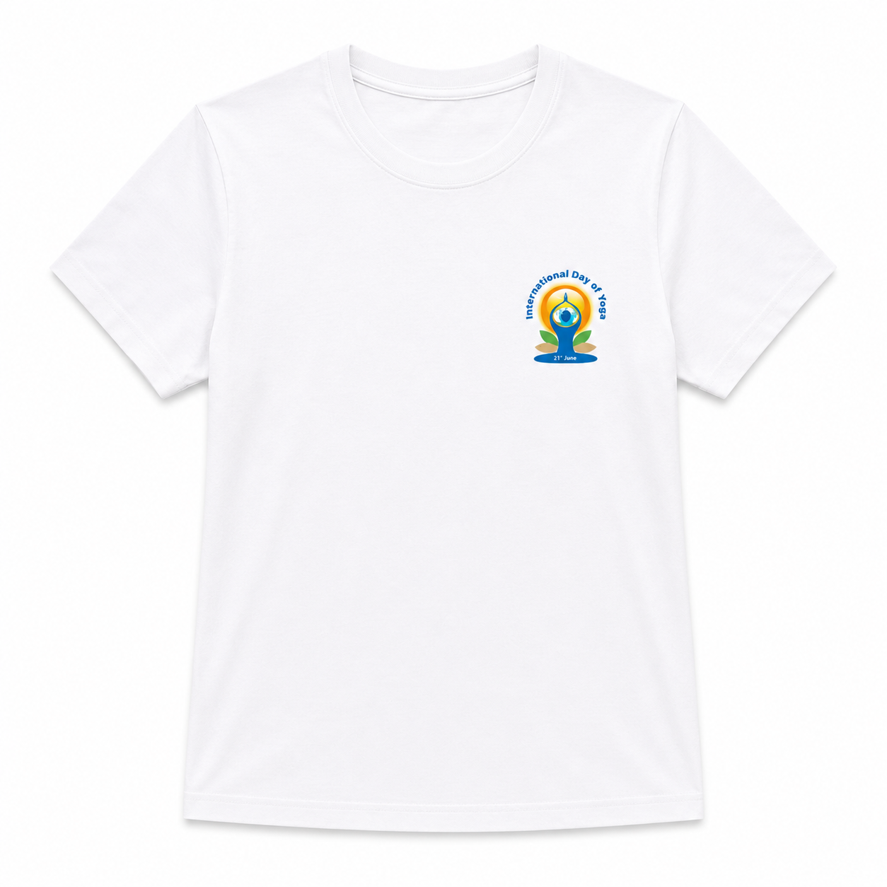 NAYAAH Premium 100% Cotton 180 GSM Unisex Standard Crew T-Shirt – Breathable Comfortable Everyday Wear - International Yoga Day8