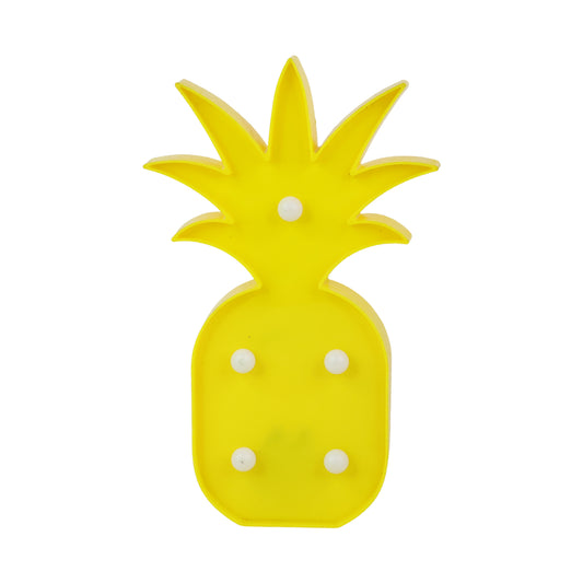 Pineapple Shaped LED Decorative Night Light Battery Operated Marquee Lamp for Kids Room Bedroom Party Home Decoration Wall and Table Decor