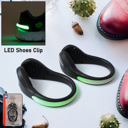 LED Shoes Clip Lights for Night Running | 2 Mode Safety Clip Lights (1 Pair)