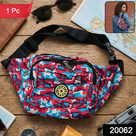 Stylish Multi-Purpose Waist Bag and Crossbody Sling Pouch with Adjustable Strap and Secure Zipper Compartments