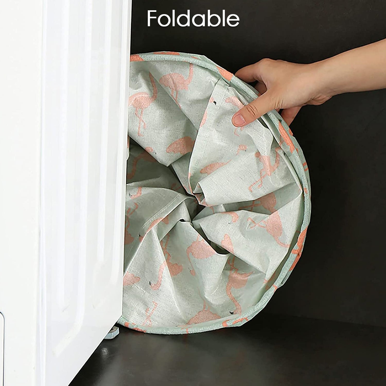 Durable Collapsible Laundry Storage Bag with Handles – Foldable Clothes and Toys Organizer Basket for Dirty Laundry and Home Storage (1 Pc)