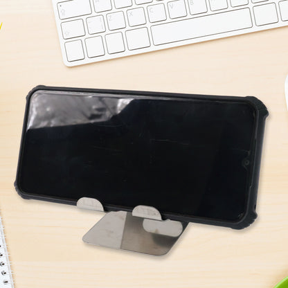 Universal Mobile and Tablet Stand Holder – Adjustable Desktop Phone Dock with Anti-Slip Base and Durable Steel Frame (1 Pc)