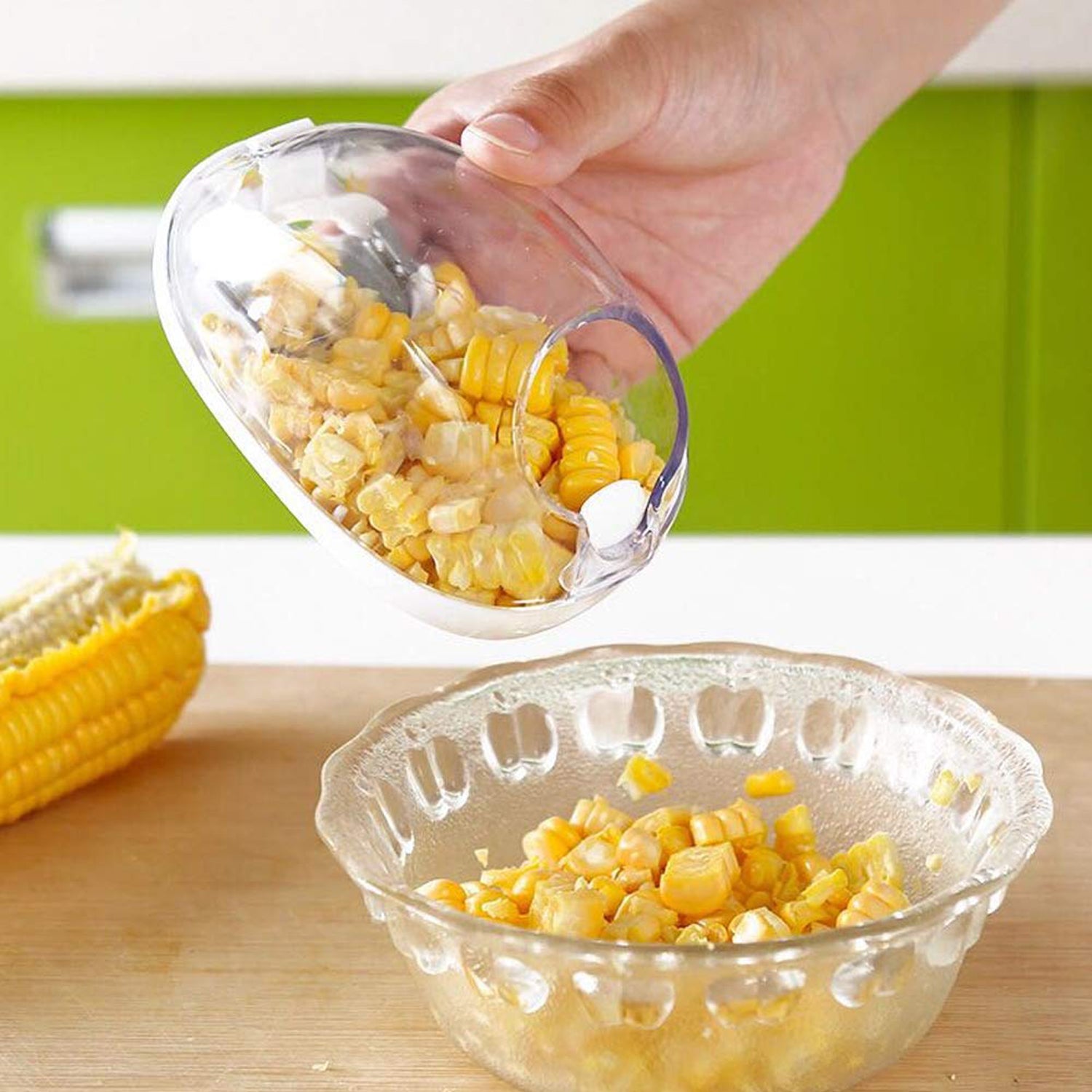 Magic Corn Kernel Stripper and Peeler with Stainless Steel Blades – Manual Corn Seeds Remover and Cutter Tool