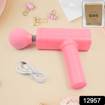 Massage Gun Deep Relax | Powerful USB Rechargeable Handheld Muscle Massager (1 Pc)