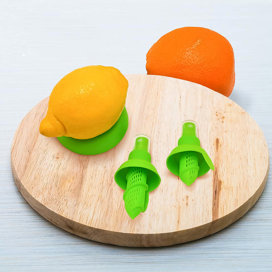 Citrus Fruit Juice Sprayer Set of 3 | Stainless Steel Lemon and Orange Spray Juicer with Holder Plate for Kitchen and Food Garnishing