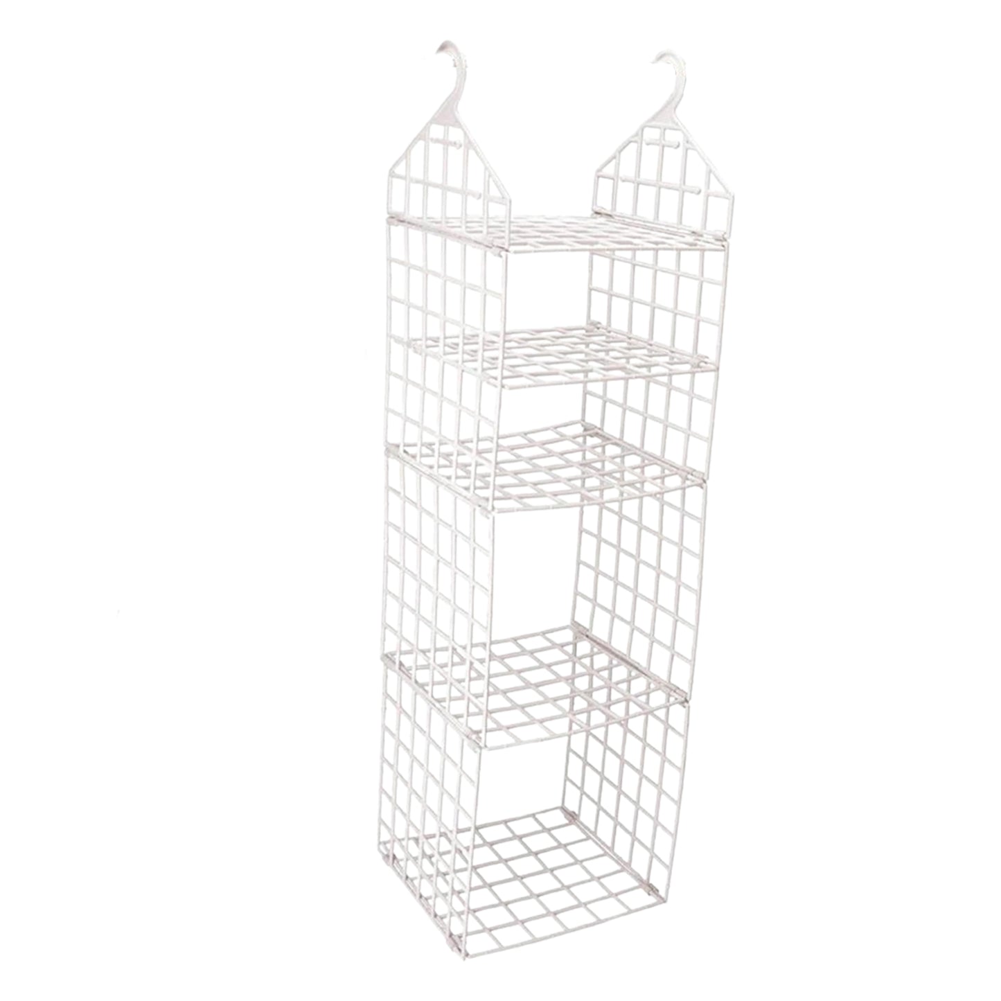 Multipurpose 5 Layer Folding Clothes Storage Rack Hanging Wardrobe Organizer for Socks Scarves T Shirts Pants and Closet Storage (1 Pc)