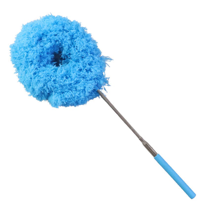 Premium 83.5 cm Extendable Round Cleaning Duster with Extra-Soft Microfiber Head – Long Handle Dust Cleaner for Fans, Ceilings, Corners, Lights, Shelves, High Areas & Home/Office Dusting (1 Pc)