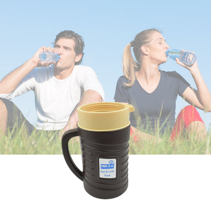 Thermos Insulated Flask Tea Kettle Hot and Cold Vacuum Jug Leak Proof Stainless Steel Inner Plastic Outer Tea Coffee Water Jug with Handle 1200ML/ 1700ML