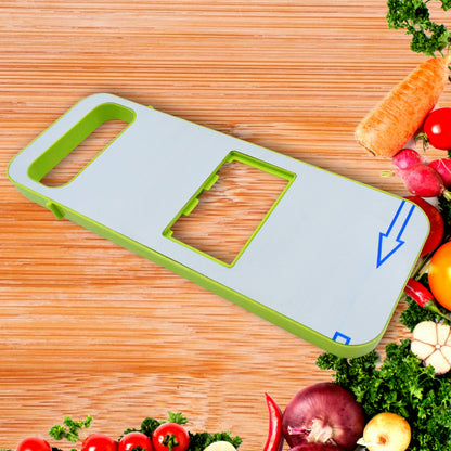 5 in 1 Foldable Vegetable Slicer Stainless Steel Blade Kitchen Mandoline Cutter with Julienne Grater and Safety Hand Guard (1 Pc)