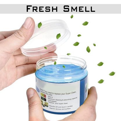 Super Clean Magic Gel Cleaner for Car Interior, Keyboard and Electronics – Reusable Dust Cleaning Gel for Home and Office