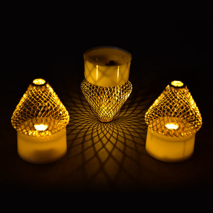 12 Pieces LED Tea Light Candles – Flameless Smokeless Battery Operated Decorative Candles for Home Decor, Birthday, Wedding, Christmas, Festival and Party Decoration