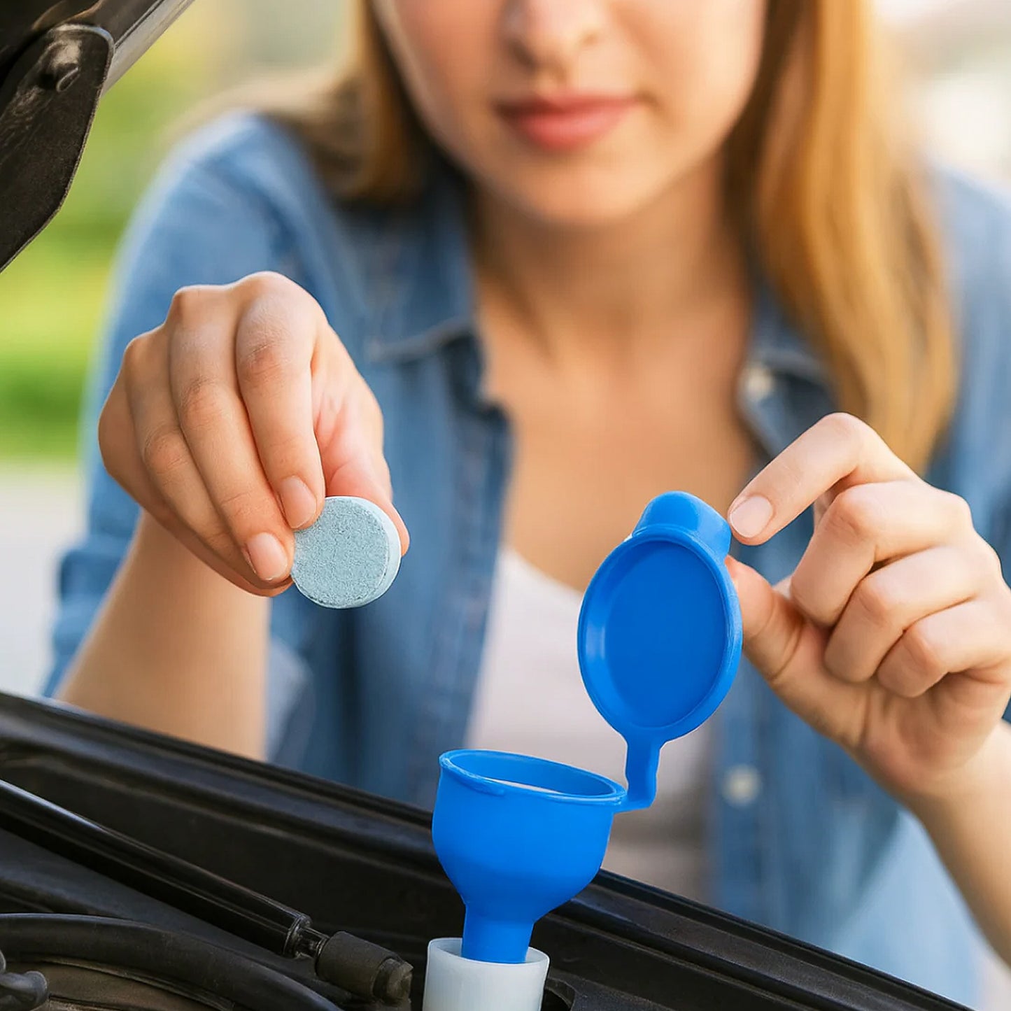 Auto Windshield Cleaner Glass Tablets, Car Wiper Detergent Effervescent Tablets (Pack of 10)
