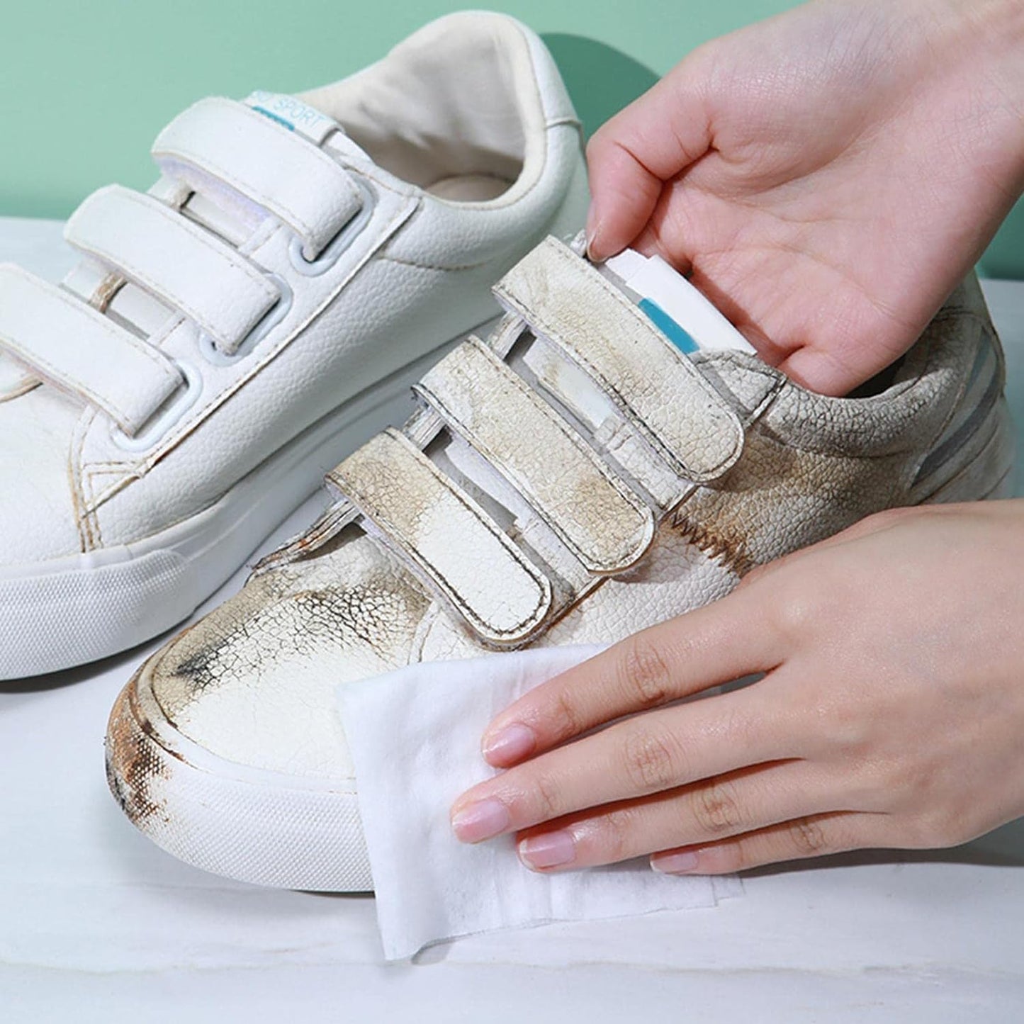 Shoe Cleaning Wet Wipes (80 Pack) - Travel Friendly!