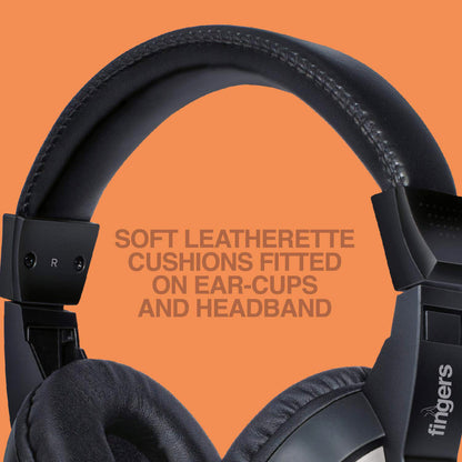 Wired Headphone Set with Adjustable Headband and Noise-Isolating Mic – Stereo Audio Headphones for Work, Calls and Entertainment (1 Pc)
