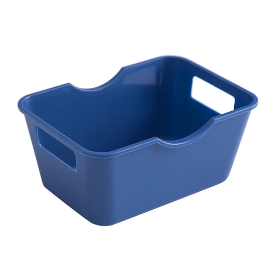Multi-Purpose Storage Basket Organizer – Durable Plastic Utility Box with Easy-Carry Handles for Kitchen, Bathroom, Office & Home Organization (15 x 10.5 cm, 1 Pc)