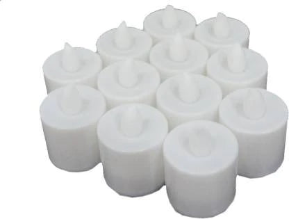 Festival Decorative LED Tealight Candles Battery Operated Flameless Warm White Candles for Wedding, Birthday, Party, Home Decoration and Gifts Pack of 12