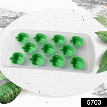 Silicone Multi Fruit Shape Ice Cube Tray Mold, Flexible Ice Cube Mold for Freezer, Chocolate, Jelly, Candy, Cake Decoration and Baking (1 Pc)