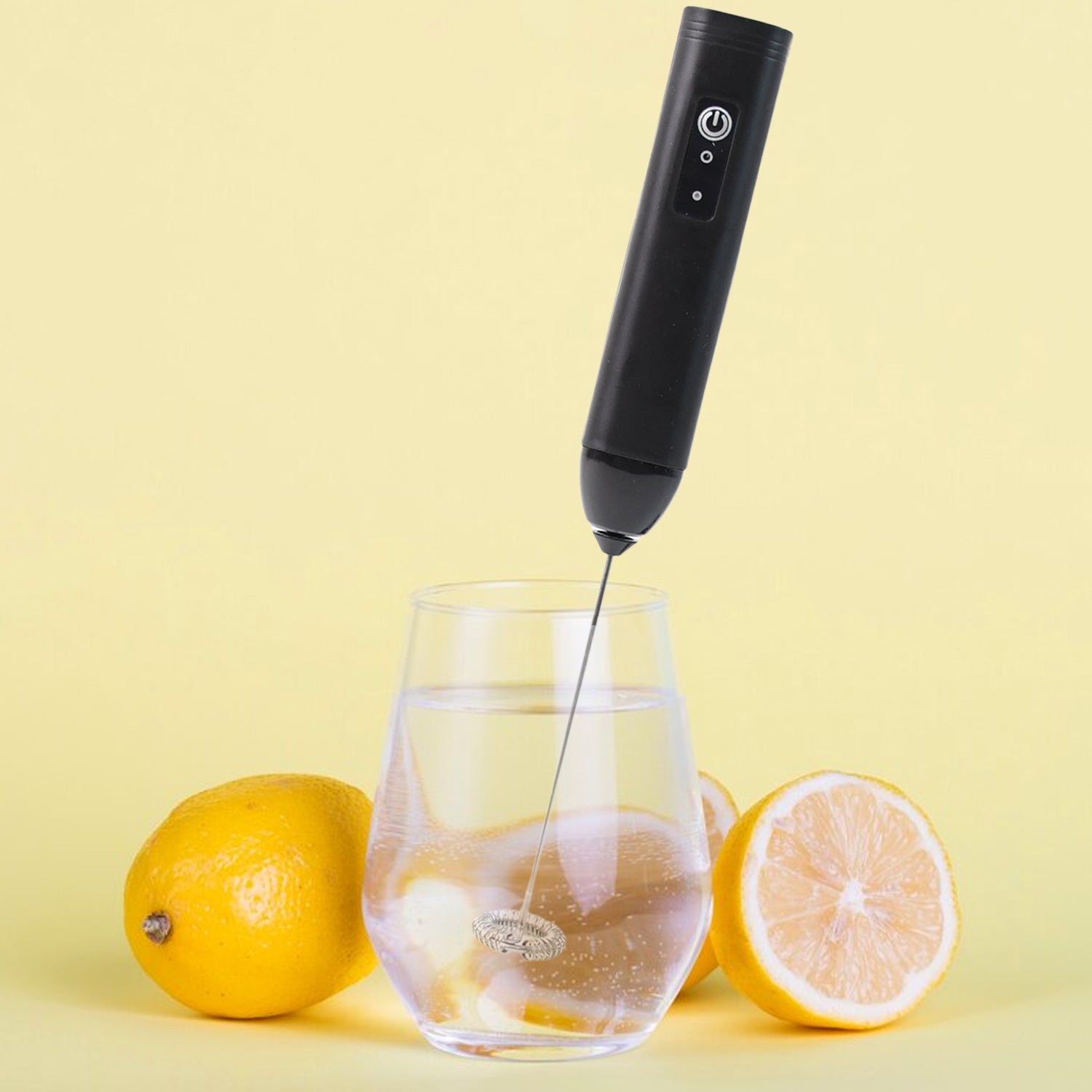 Electric Handheld Milk Frother with Stainless Steel Whisk Battery Operated Coffee Foam Maker for Latte Cappuccino Matcha Hot Chocolate Protein Shakes and Eggs (1 Pc)