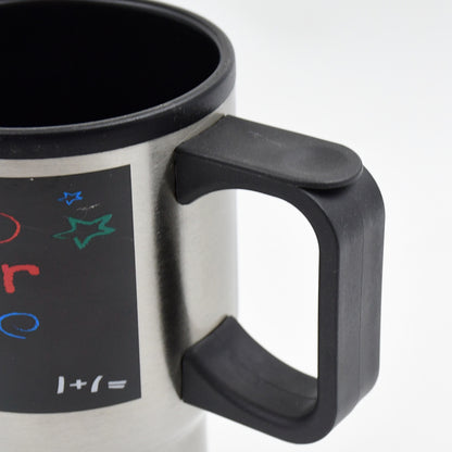 Stainless Steel Vacuum Glass Insulated Glass Coffee Mug (With Lid & Handle)