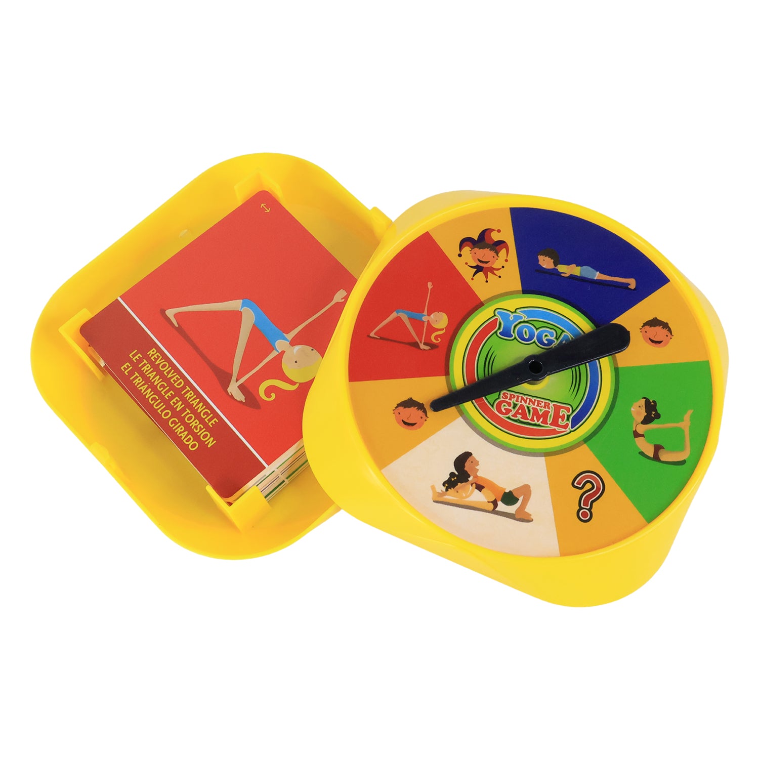 Yoga Spinner Game for Kids and Adults Educational Yoga Activity Game for Balance Flexibility Physical Fitness and Family Fun (1 Set)