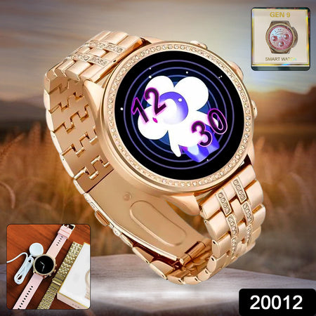 Gen 9 Diamond Strap Latest Edition Smartwatch HD Display with 2 Straps (1 Set)