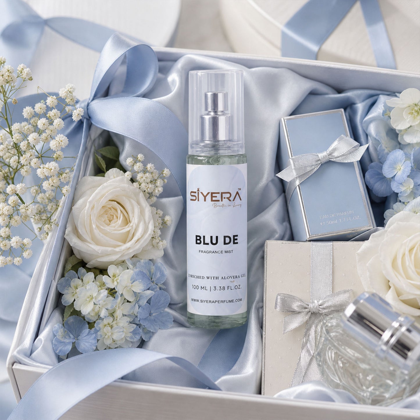 Blu De Fragrance Mist Body Spray for Men and Women, Long Lasting Aloe Vera Enriched Daily Wear Body Mist, 100 ml