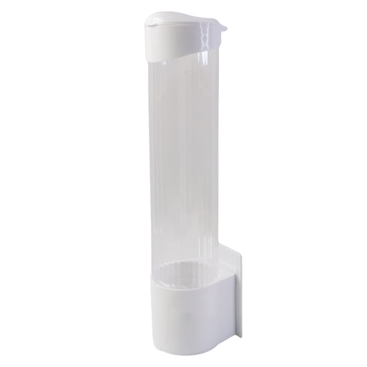 Automatic Paper Cup Dispenser Holder (1 Pc) | Wall Mounted Transparent Cup Storage with Dustproof Lid | Hygienic & Space-Saving Organizer