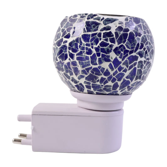 Kapoor Dani Mosaic Glass Electric Night Lamp Plug In Decorative Warm Glow Lamp for Bedroom Living Room Mandir Kids Room and Home Décor (1 Pc)