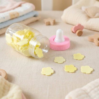 Portable Baby Bottle Shape Hand Wash Soap Paper Sheets Set for Travel, Outdoor and Daily Hygiene – 1 Set