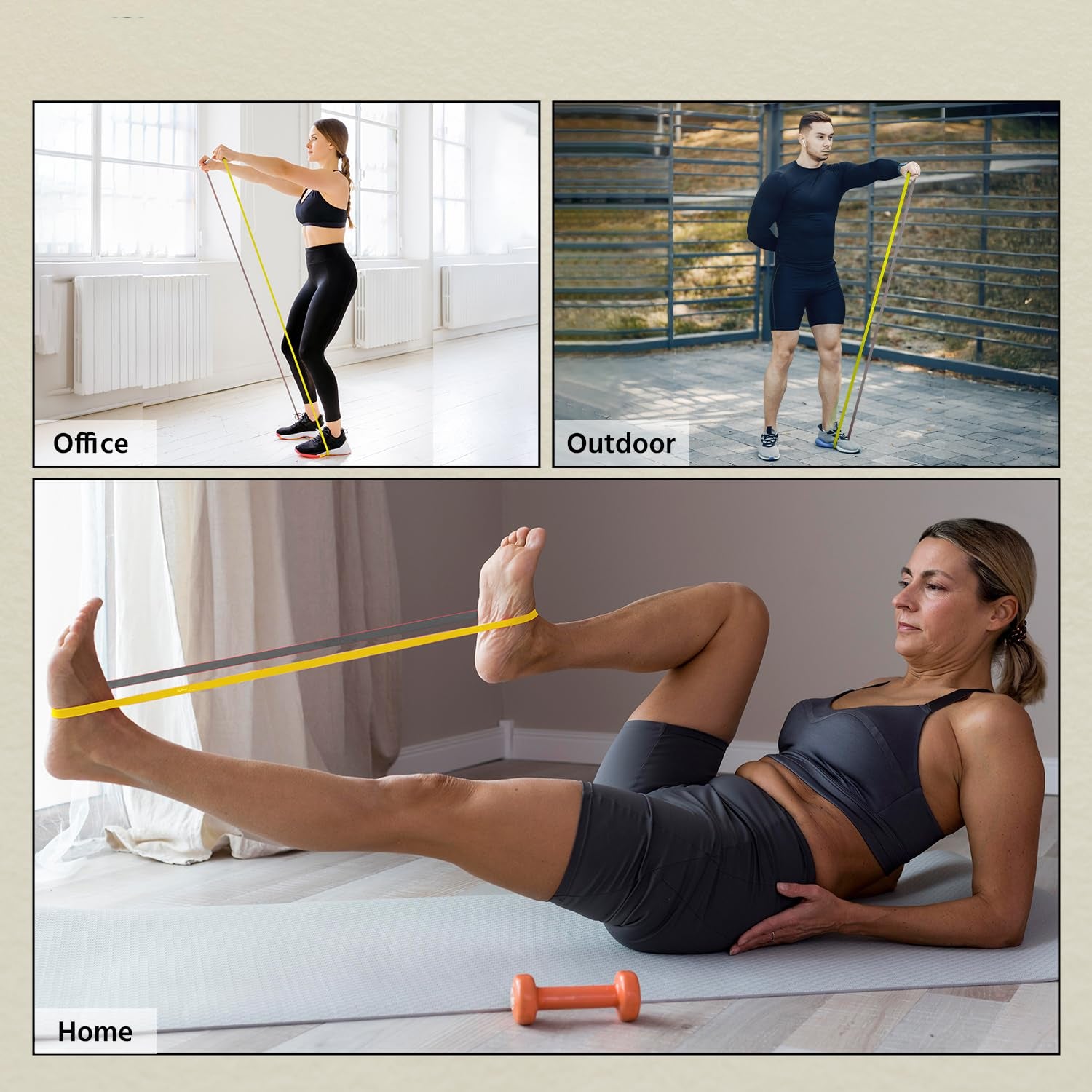 High-Strength Resistance Loop Band for Fitness, Yoga, Strength Training & Full Body Workouts – Heavy-Duty Elastic Power Band (2080mm x 22mm) | 1 Pc