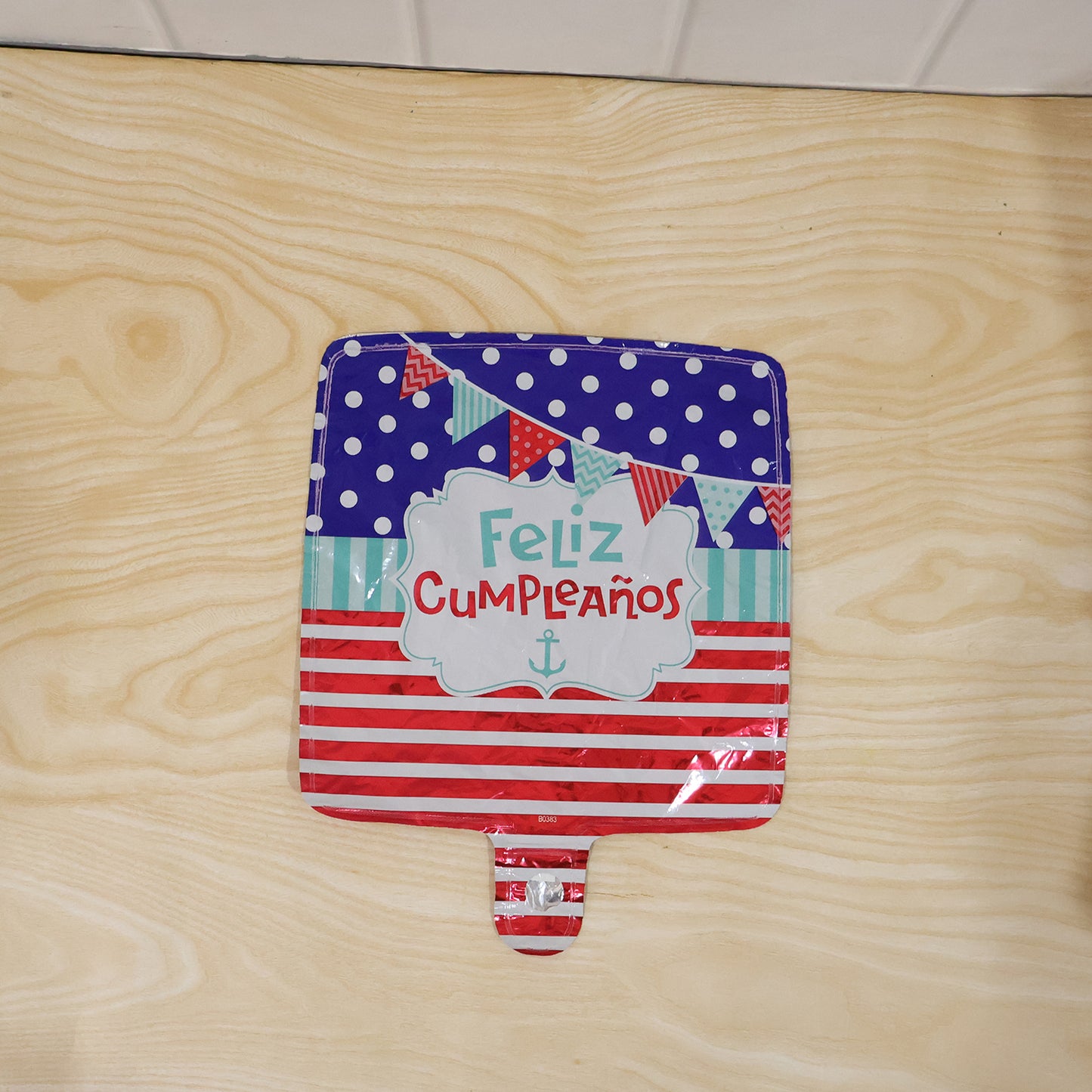 Square Feliz Cumpleanos Birthday Foil Balloon For Decoration (1 Pc)