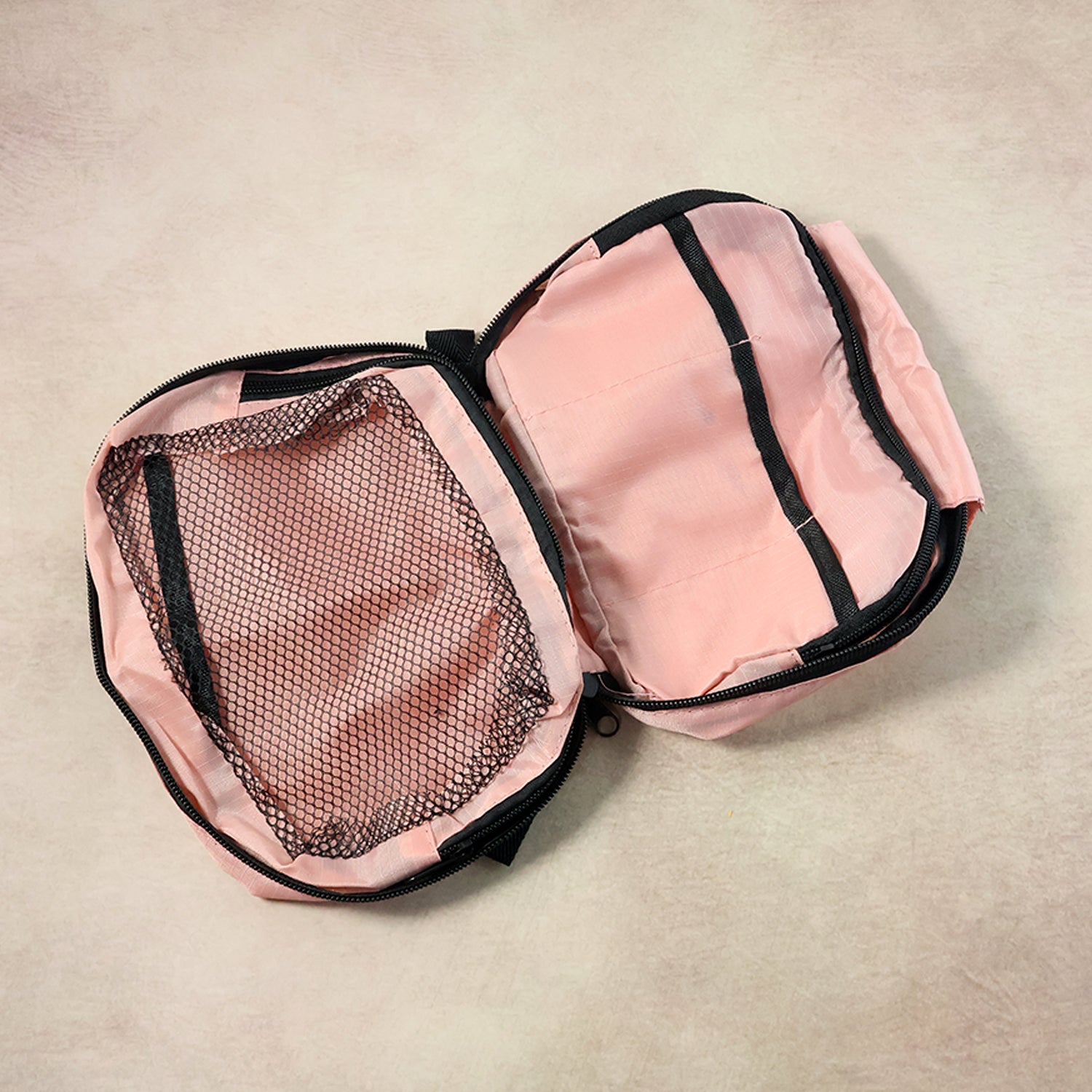 Premium Travel Mate Hanging Toiletry Bag Organizer – Waterproof Foldable Multi-Layer Travel Pouch with Hook for Makeup, Toiletries, Shaving Kit & Personal Essentials (1 Pc)