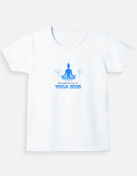 NAYAAH Premium Women's Classic 100% Cotton 180 GSM Regular Fit T-Shirt – Soft Breathable Everyday Essential Wear - International Yoga Day3