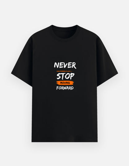 NAYAAH Unisex Basic T-Shirt - Never Stop Black