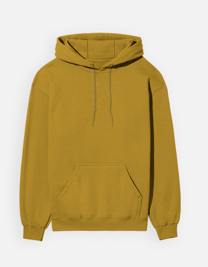 NAYAAH Unisex Premium Heavyweight Hoodie - Plain Mustard Yellow