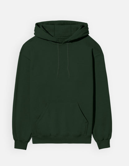 NAYAAH Unisex Premium Heavyweight Hoodie - Plain Bottle Green