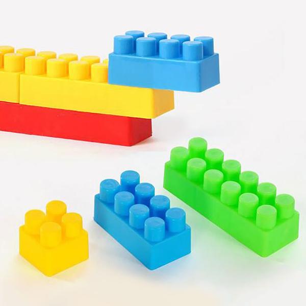 Kids Building Blocks Set with Storage Bag – Approx. 100 Pieces Educational Construction Toy for Boys and Girls Age 3 Plus