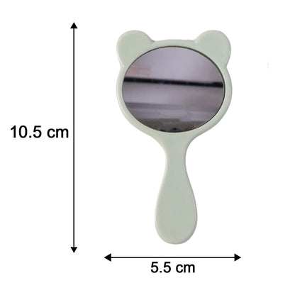 2 in 1 Comb and Mirror Grooming Kit Cute Handheld Vanity Mirror with Hair Comb Set for Girls Women and Travel (1 Set)