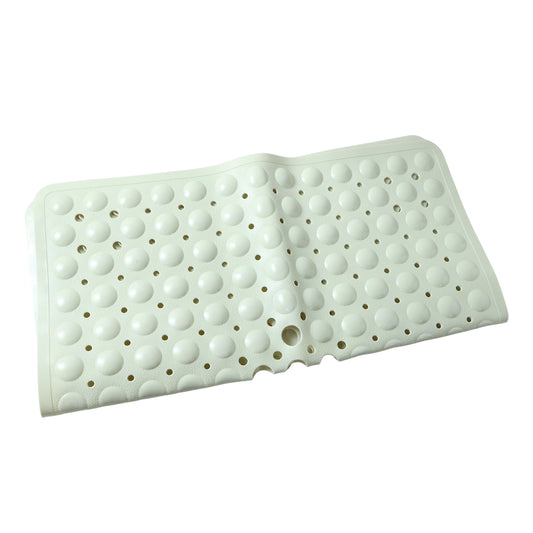 Anti Slip Bath Mat 53 x 53 Cm Waterproof PVC Shower Safety Mat with Suction Cups for Bathroom Bathtub (1 Pc)