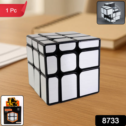 Mirror Cube 3x3 Puzzle Cube With Reflective Silver Surfaces