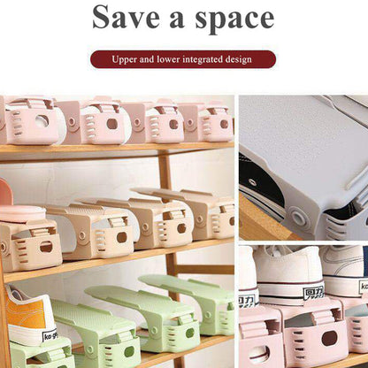 Adjustable Folding Shoe Slots Organizer