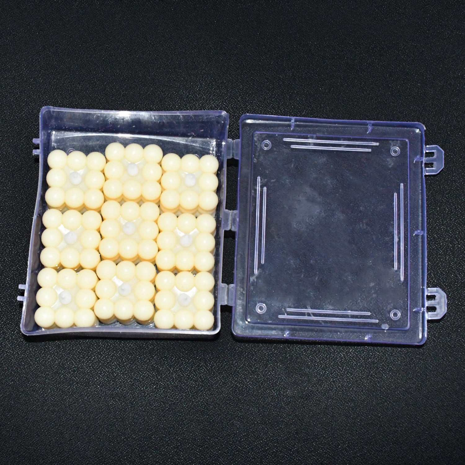 Set of 9 Decorative LED Bubble Cube Flameless Candles with Warm White Glow Battery Operated Tealight Candles for Home Diwali Wedding Party and Festive Decoration