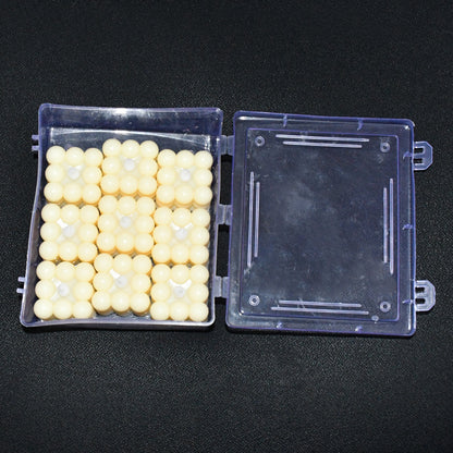 Set of 9 Decorative LED Bubble Cube Flameless Candles with Warm White Glow Battery Operated Tealight Candles for Home Diwali Wedding Party and Festive Decoration